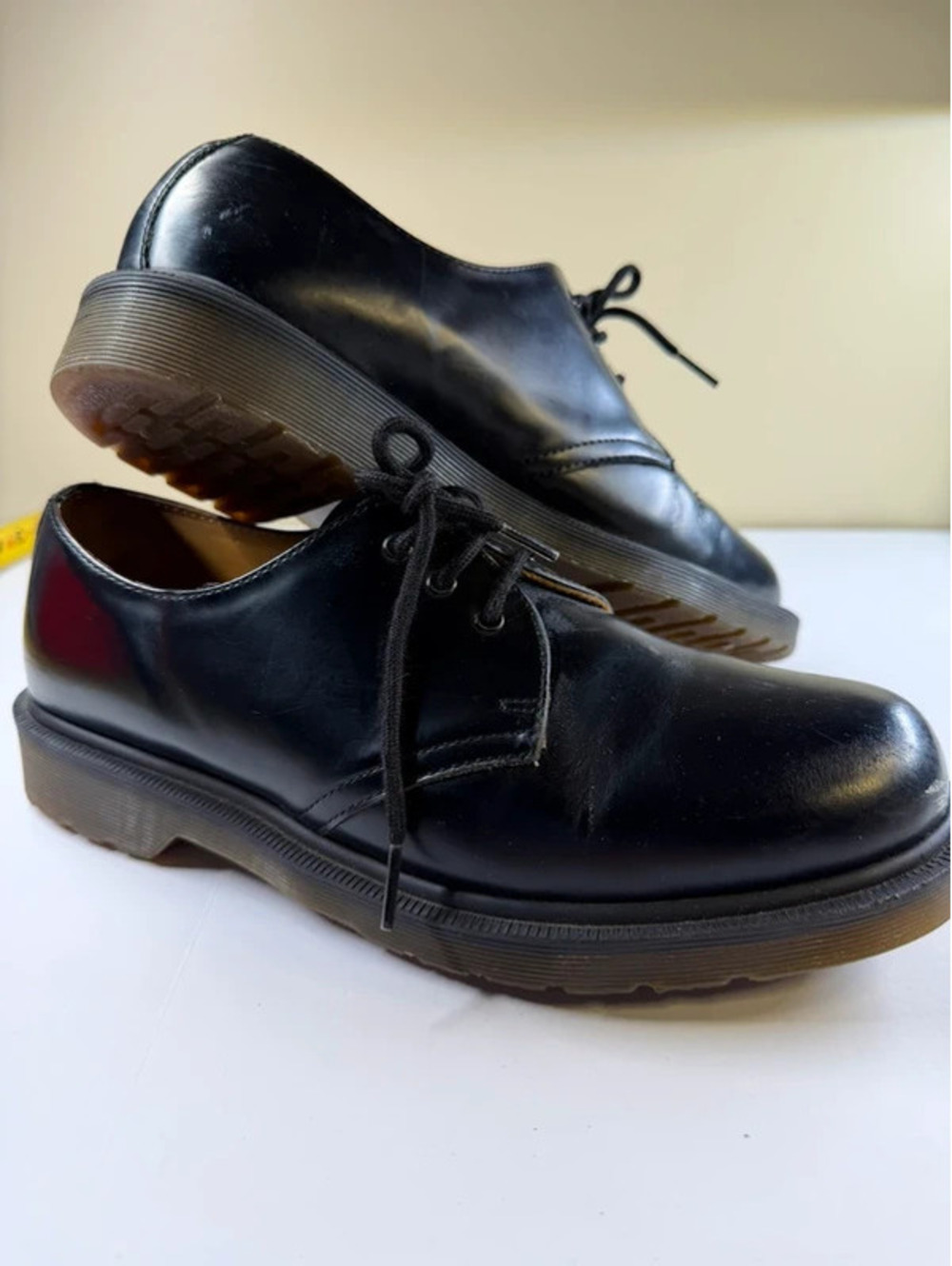 Dr. Martens 1461 PW Black Smooth Leather Oxford Shoes Mens Size 10 Womens 11